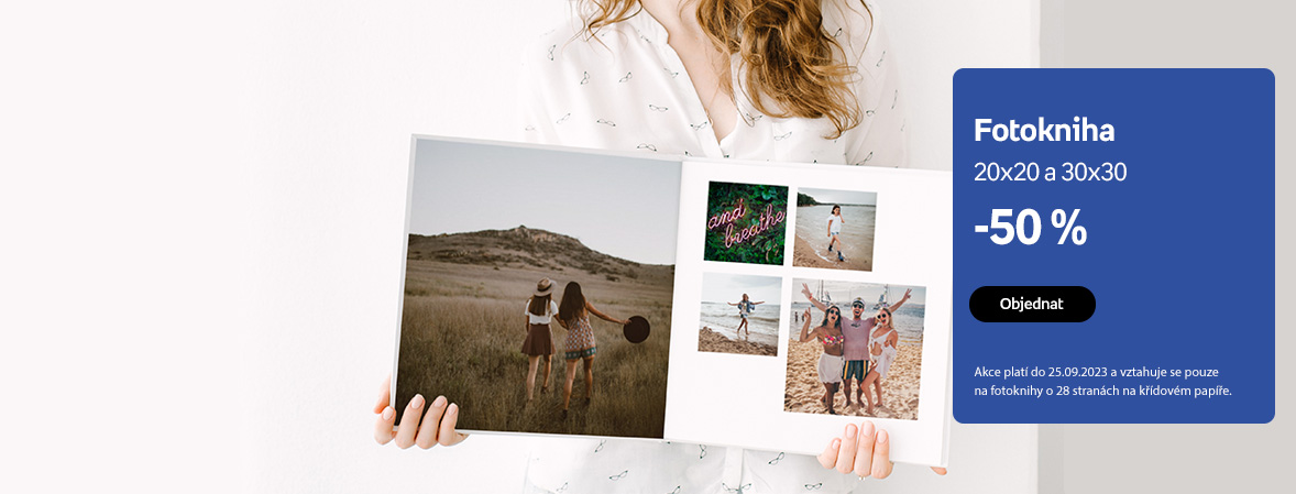 Fotokniha 20x20 a 30x30 -50%